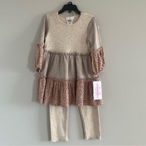 Bonnie Jean Girls 6X Ruffle Shirt Pants Set Outfit